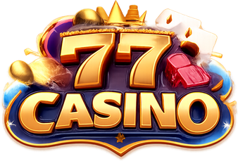 77 casino লাল গেমিং লোগো